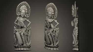 Indian sculptures Indonesia statue 3d model
